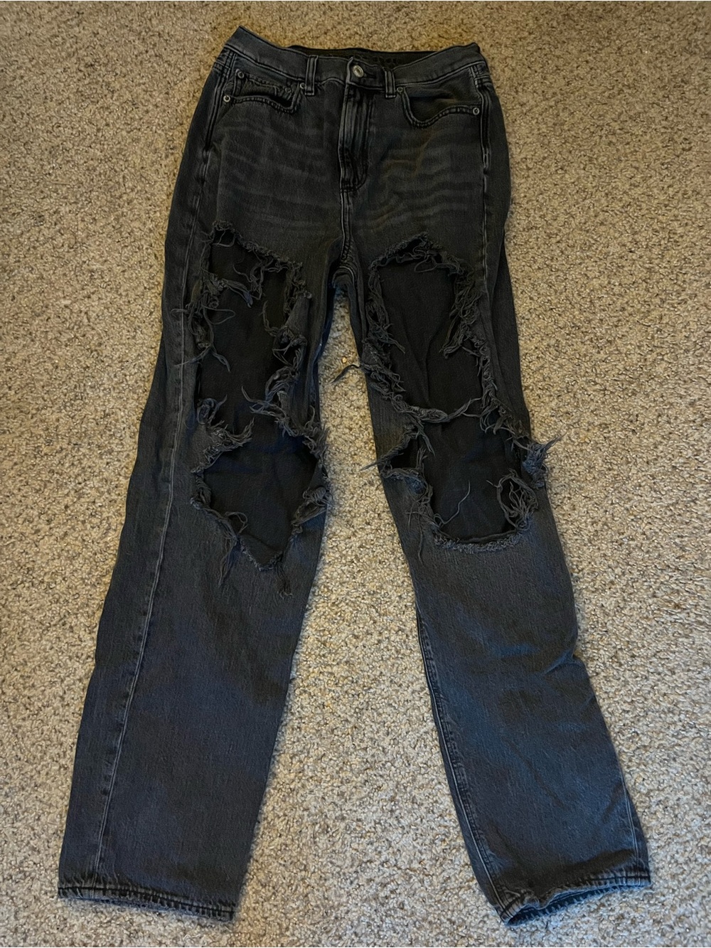 American Eagle Ripped Black Jeans